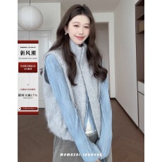 温柔风气质保暖加厚马甲外套女装2026秋冬新款休闲坎肩马夹短上衣