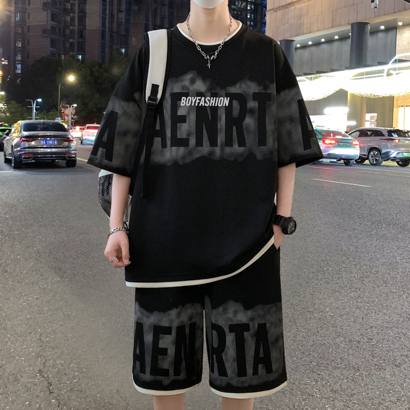 FA34350# LN76208# 短袖t恤男士夏季百搭薄款圆领体恤透气男生上衣服夏装