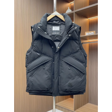 批发冬季新款工装立领羽绒马甲潮牌白鸭绒休闲无袖外套保暖加厚坎肩