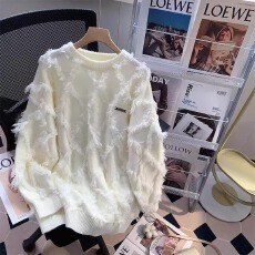 批发美式潮牌炸街毛衣男女潮流宽松圆领针织衫秋冬季慵懒休闲<b class='q'>情侣</b><b class='q'>衣服</b>