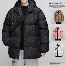 冬季新款外套韩版字母爆款面包棉服男女情侣款加厚外套