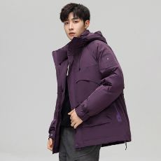 新款保暖羽绒服跨境国标绒鸭绒户外潮流冲锋羽绒羽绒服外套