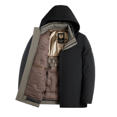 批发品质款鹅绒服<b class='q'>男</b>装冬季新款厚款两件套可脱胆<b class='q'>羽绒服</b>冬商务<b class='q'>男</b>装