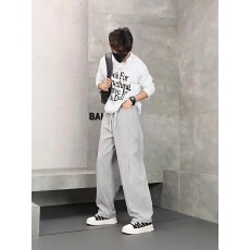 批发秋<b class='q'>冬</b>新款棉质男秋季美式高街宽松长裤直筒阔腿脚弯刀休闲裤