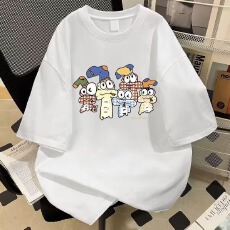 批发美式复古纯棉短袖t男女新款夏季休闲宽松oversize设计感半袖上衣