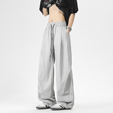 批发]工装裤男<b class='q'>美式</b>潮牌宽松户外多口袋四季潮流复古伞兵裤