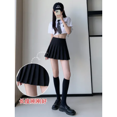 批发TR西装面料+安全裤+拉链百褶裙新款JK制服裙子<b class='q'>半身</b>裙春夏<b class='q'>短裙</b>秋冬