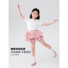 批发女童款+松紧腰+安全裤儿童百褶裙女孩半身裙<b class='q'>春</b>夏季公主短裙子秋冬