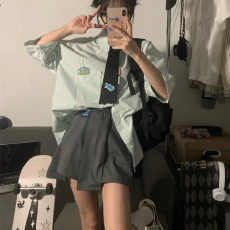 批发不规则+安全裤+拉链百褶裙JK制服裙子百搭<b class='q'>半身</b>裙春夏季<b class='q'>短裙</b>子秋冬