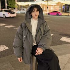 批发美式复古棉服冬季棉服<b class='q'>男</b>时尚痞帅加厚连帽防风棉衣<b class='q'>男</b>士外套百搭