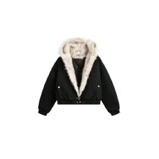 批发NIETPXFO座山雕毛领加厚夹克外套男cleanfit重磅帆布保暖<b class='q'>秋</b>冬棉服