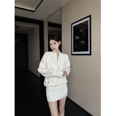 批发连体休闲慵懒钓系V领包臀修身针织<b class='q'>连衣裙</b>女2025