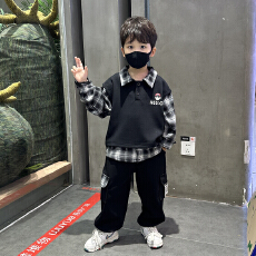 批发<b class='q'>男</b><b class='q'>童</b><b class='q'>秋装</b><b class='q'>套装</b>两件2025两件套新款儿<b class='q'>童</b>洋气春秋宝宝帅气衣服