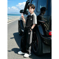 批发<b class='q'>男</b>童<b class='q'>夏</b>装<b class='q'>套装</b>2026新款儿童中大童短袖薄款夏季休闲运动两件套
