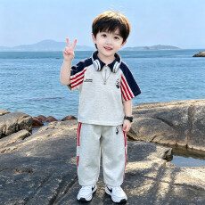 批发<b class='q'>男</b>童<b class='q'>夏</b>装<b class='q'>套装</b>2026新款儿童中大童短袖薄款夏季休闲运动两件套