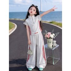 批发女童<b class='q'>夏</b>装套装2026新款儿童衣服巨好看韩系穿搭女大童独特漂亮短袖