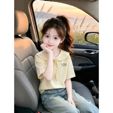 批发<b class='q'>女</b><b class='q'>童</b>T恤夏季2026新款儿童超好看洋气薄款衣服夏装小女孩短袖上衣t