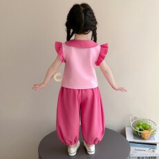 批发<b class='q'>女</b><b class='q'>童</b><b class='q'>套装</b><b class='q'>夏装</b>2026新款时髦洋气儿<b class='q'>童</b>装宝宝公主衣服两件套薄款夏季