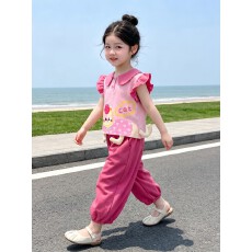 批发<b class='q'>女</b><b class='q'>童</b><b class='q'>套装</b><b class='q'>夏季</b>2026新款<b class='q'>女</b>宝宝洋气夏装儿<b class='q'>童</b>可爱短袖衣服两件套薄款