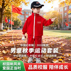 批发儿童春秋款中国套装新款洋气男童秋季拉链休闲运动两件套