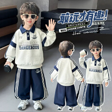 批发2026男童<b class='q'>秋</b>季卫衣套<b class='q'>装</b>新款帅气<b class='q'>韩版</b>儿童秋<b class='q'>装</b>春秋两件套休闲