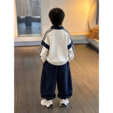 批发男童童装秋季套装2026新款<b class='q'>儿童</b>休闲秋装春秋卫衣两件套男孩