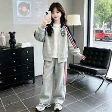 批发2026儿童新款<b class='q'>女</b><b class='q'>童</b>外<b class='q'>套</b><b class='q'>运动</b>套装套装中<b class='q'>大</b>童<b class='q'>女</b>孩休闲春秋两件套
