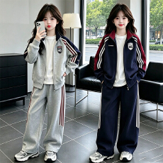 批发<b class='q'>女</b><b class='q'>童</b>儿<b class='q'>童</b><b class='q'>202</b>6新款运动套装套装中<b class='q'>大</b>童<b class='q'>女</b>孩休闲春秋外套两件套