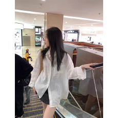 批发老钱风白色亚麻<b class='q'>长袖</b>衬衫女2026秋季新款慵懒舒适宽松衬衫上衣