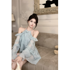 批发法式复古性感蕾丝<b class='q'>钉珠</b>抹胸<b class='q'>连衣裙</b>女白月光纯欲蝴蝶结带胸垫短裙子