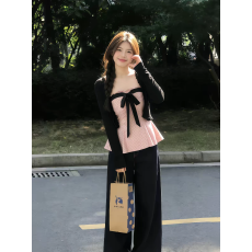 批发时尚波点<b class='q'>抹胸</b>背心套装女夏季防晒开衫设计感蝴蝶结<b class='q'>裹</b><b class='q'>胸</b>上衣两件套