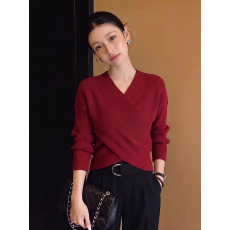 批发2026早秋新款女装漂亮别致小衫慵懒风气质修身显瘦上衣设计感小众
