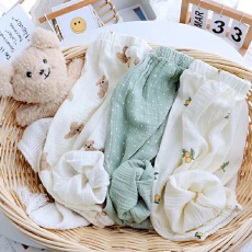 批发男女童棉纱双层防蚊裤夏季儿童薄款灯笼裤