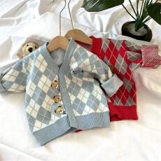 批发<b class='q'>童装男童</b>外套2022春秋冬新款<b class='q'>针织</b>衫毛衣<b class='q'>开衫</b>韩版