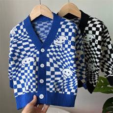 批发男童毛衣2022秋新款韩系童装秋装<b class='q'>儿童</b>时髦洋气炸街开衫针织衫