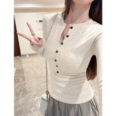 批发【280克绵羊绒】原版亨利领加绒保暖长袖<b class='q'>T</b><b class='q'>恤</b>打底衫女内搭上衣