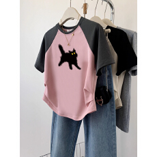 批发官图【260克莫代尔螺纹】正肩短袖<b class='q'>t</b><b class='q'>恤</b>女夏季收腰短款上衣插肩