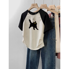 批发官图【260克莫代尔螺纹】正肩短袖<b class='q'>t</b><b class='q'>恤</b>女夏季收腰短款上衣插肩