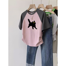 批发官图【260克莫代尔螺纹】正肩短袖<b class='q'>t</b><b class='q'>恤</b>女夏季收腰短款上衣插肩