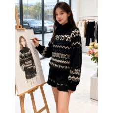 批发冬装穿搭一整套2025独特超好看韩系氛围感针织毛衣<b class='q'>短裤</b>两件套装女