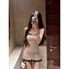 批发纯欲风辣妹性感收腰修身包臀短裙小众<b class='q'>时尚</b>气质女士<b class='q'>连衣裙</b>2026夏季