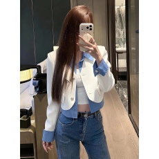 批发2026年秋季新款法式外套长袖女装<b class='q'>女士</b>韩系时尚百搭拼接小众上衣潮