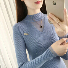 批发<b class='q'>包</b><b class='q'>芯</b>纱 上衣女2025新款春秋冬季加厚蕾<b class='q'>丝</b>洋气毛衣针织打底衫