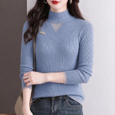 批发<b class='q'>包</b><b class='q'>芯</b>纱 上衣女2026新款春秋冬季加厚蕾<b class='q'>丝</b>洋气毛衣针织打底衫