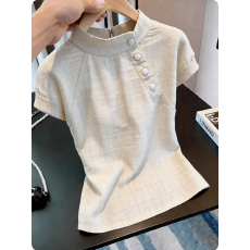 独特漂亮超好看上衣女2026年夏季新款法式设计感小众时尚气质女装