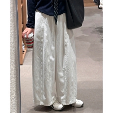 批发日系慵懒风白色<b class='q'>裤</b>子女春小个子阔腿休闲<b class='q'>裤</b>胖mm<b class='q'>大码</b>显瘦弯刀工<b class='q'>装</b><b class='q'>裤</b>