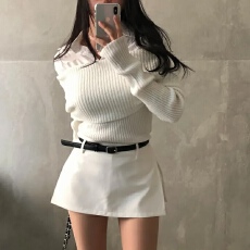 批发四季百搭西装半身裙裤高腰安全裤a字包臀短裙裤