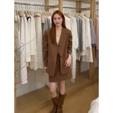 批发高智感通勤风西服套装女春季新款韩式休闲<b class='q'>西装</b>外套半身裙两件套