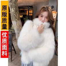 批发<b class='q'>皮草</b>2025新款立领坎毛狐狸毛进口<b class='q'>皮草</b>外套女<b class='q'>海宁</b>毛毛外套