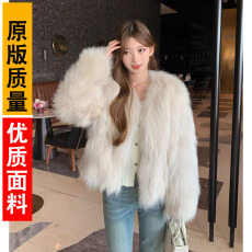 批发皮草仿狐狸毛皮草外套女腹毛年轻款真毛毛大衣冬